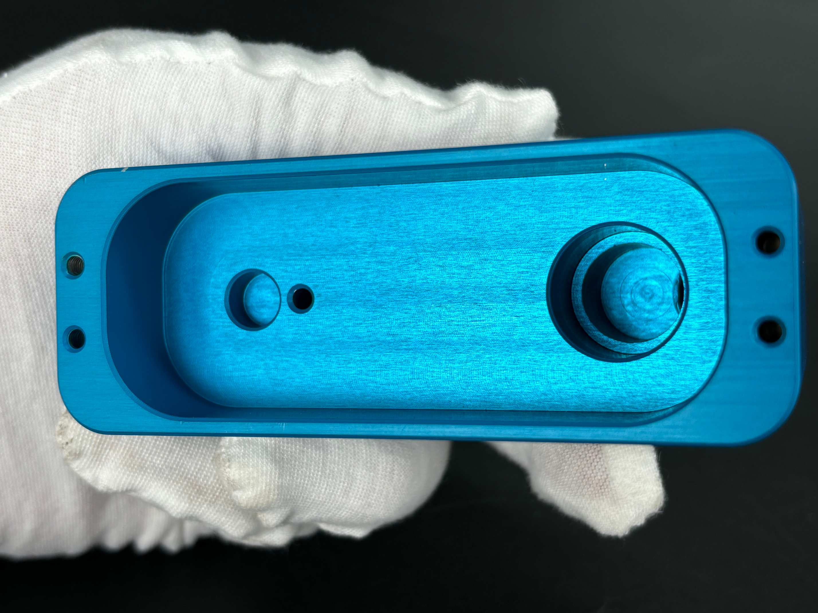 铝合金医疗传感器蓝色阳极氧化壳体