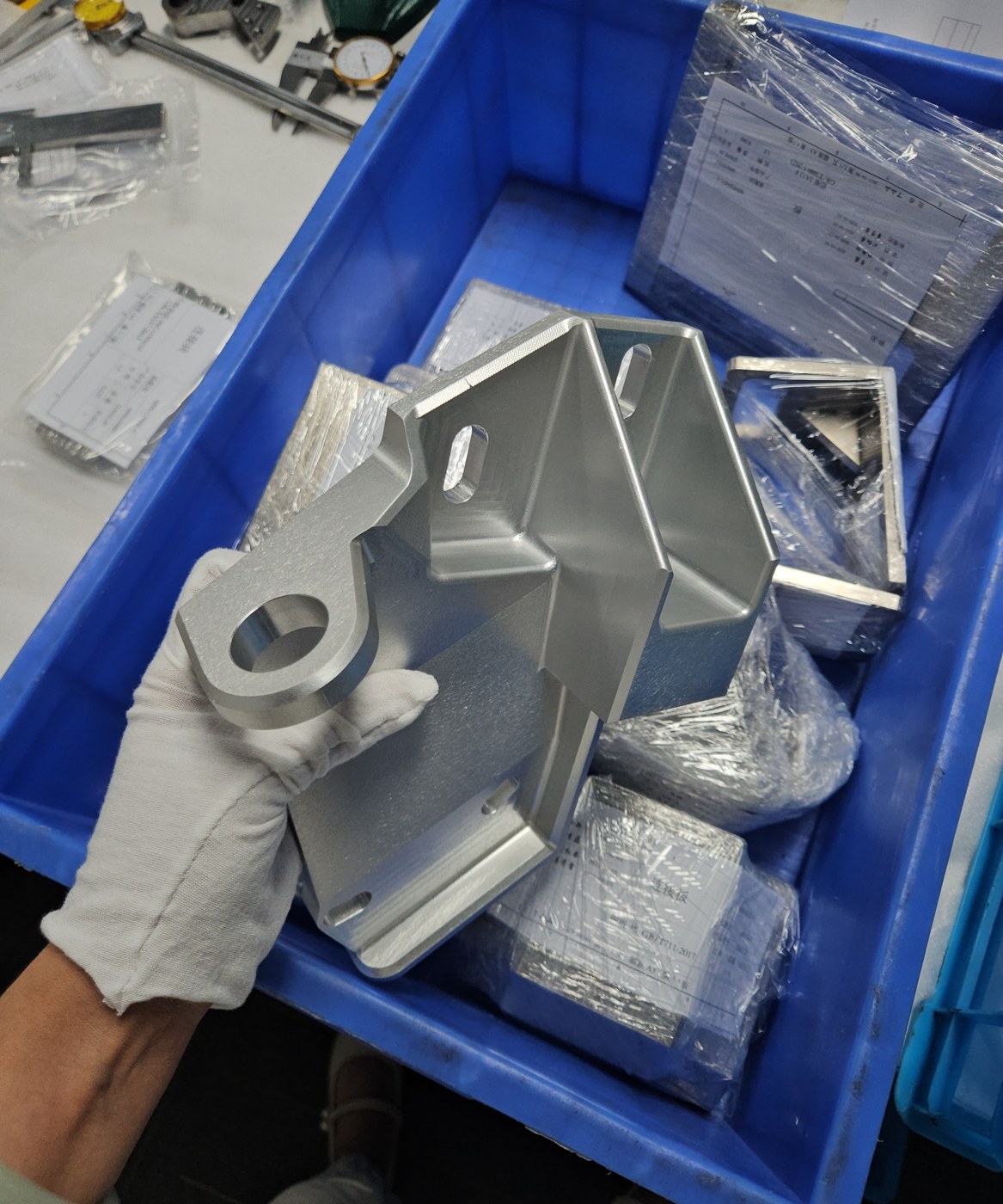 杭州铝合金夹具支架小批量加工 多角度图片